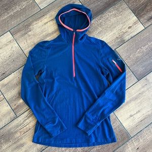 Icebreaker Terra Long Sleeve Half Zip Hooded Pullover